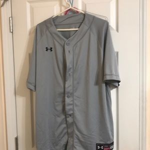 Under armor baseball shirt button up